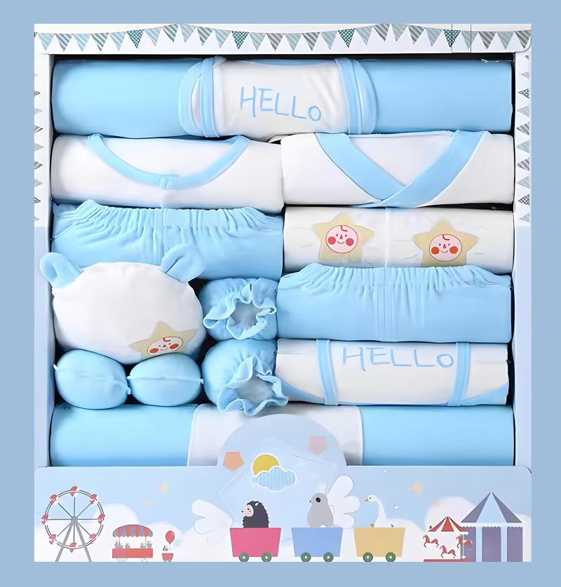 Newborn Baby Gift Set - Pack of 18 - Assorted Color & Design