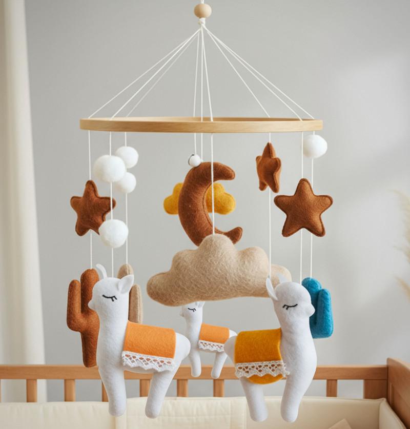 Baby Cot Mobile / Baby Crib Hanging / Baby Nursery Decor - Camels
