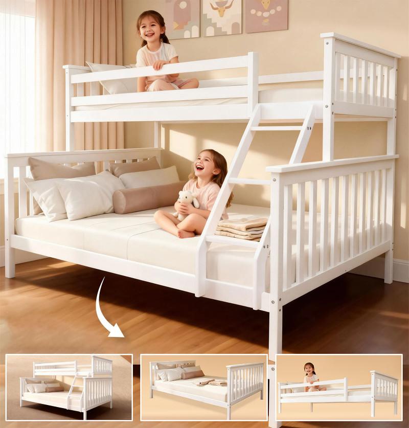Bunk Bed_Baby Bunk Bed_Wooden Bunk Bed Toddler Bunk Bed_twin bunk bed