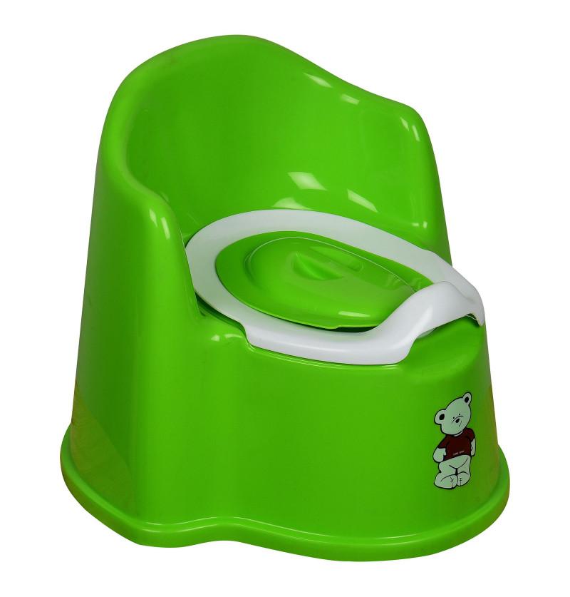 Teddy Print Green Potty Training Seat Potty Chair for Babies