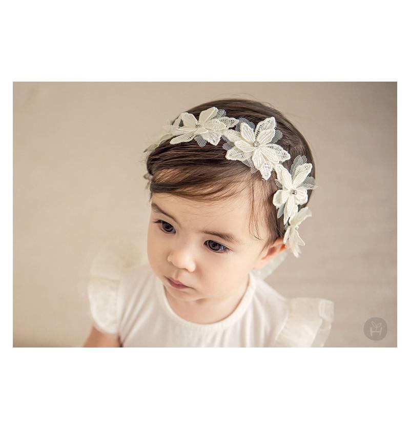 Baby Girl Fairy Hair HeadBand for Newborn - Off White