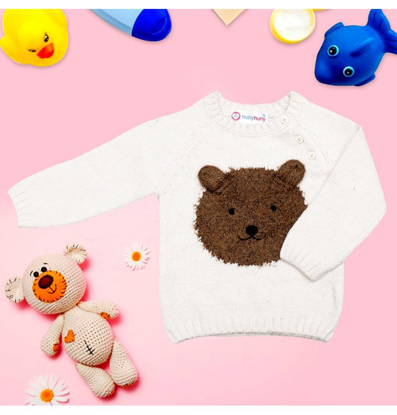 newborn white sweater