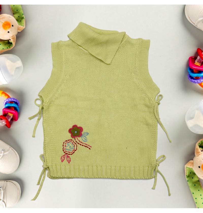 Toddler Baby Sweater ( Sleeveless ) - Green