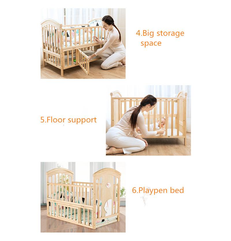 infant cribs with storage and various modes transformation