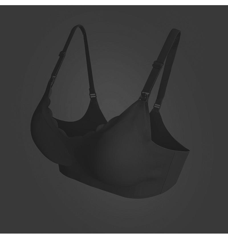  Qopobobo Womens Bras for Breastfeeding Upgraded Supportive  Comfort Maternity Bra Pregnancy Seamless Bras Strapless for Women Black :  Sports & Outdoors
