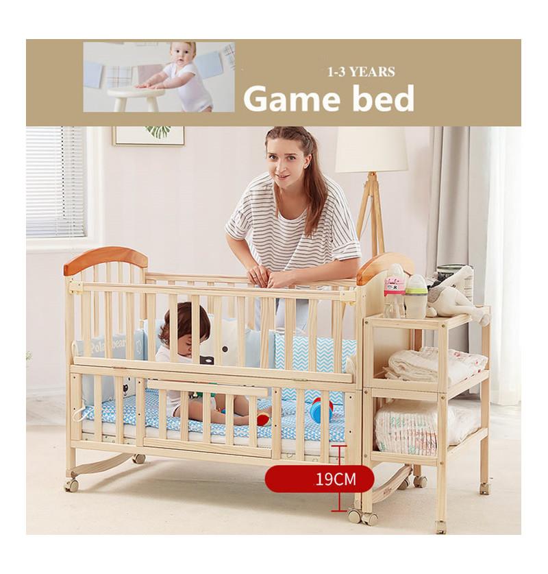 Best Baby Cot Cum Junior Bed Online Large Baby Cot Crib Pinewood