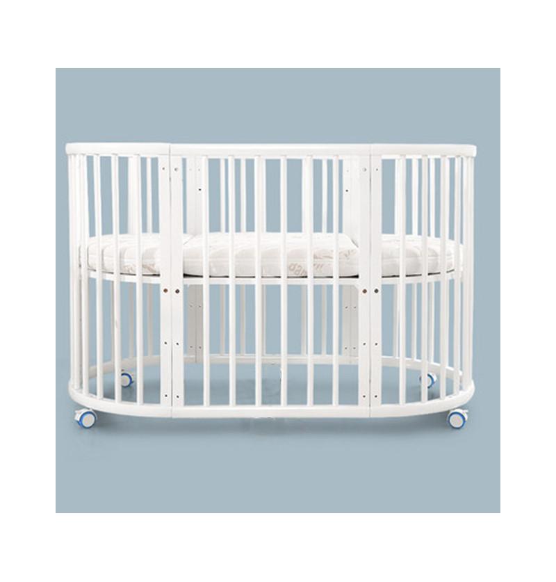 buy crib that are oval in shape it give big space for baby to move around inside it