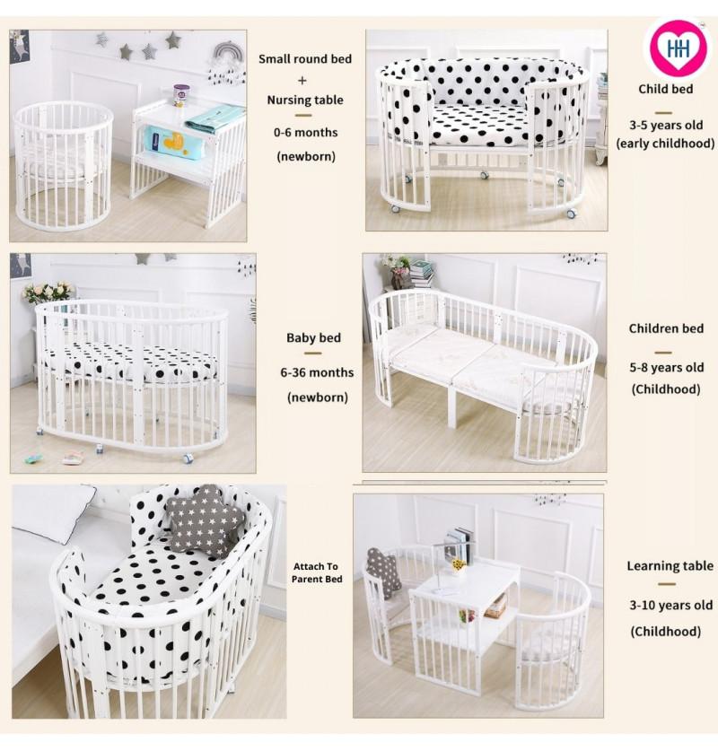 convertible crib into numerous forms of baby cot