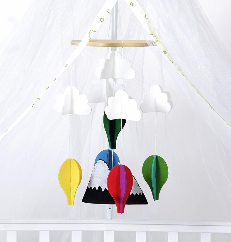 Baby Cot Mobile / Baby Crib Hanging / Baby Nursery Decor - Bright Balloons