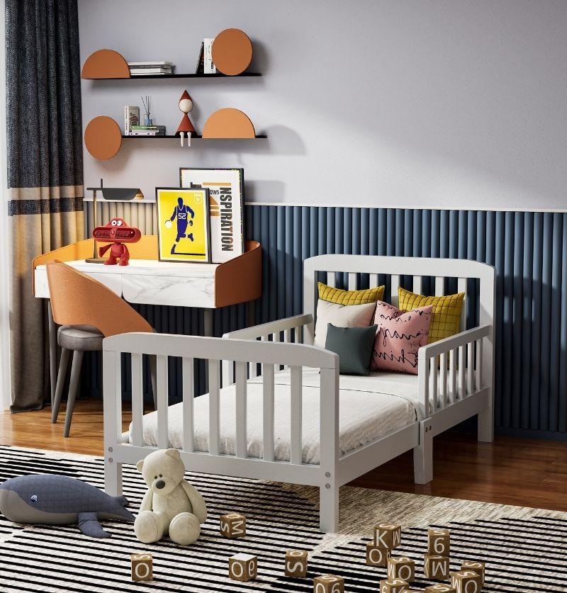 newborn bed to kids bed transforms with solid wood make