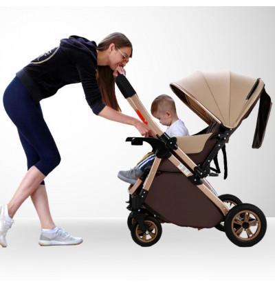 newborn stroller reversible handle bar for easy baby handling