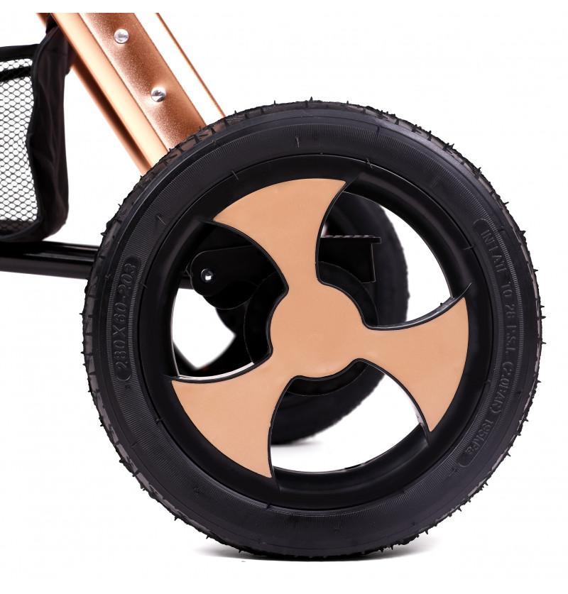 lightweight travel stroller rubber wheels for a bump free ride