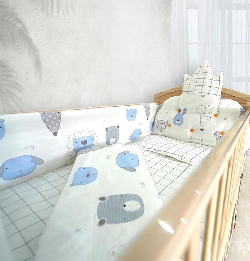 valla de seguridad para bebés cojín para cama de bebé parachoques Baby Crib Liner acolchado para parachoques pesebre para niños y niñas cuna pesebre 