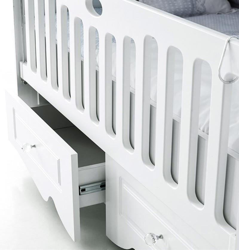 crib rocker adds royal aesthetics to the baby nursery