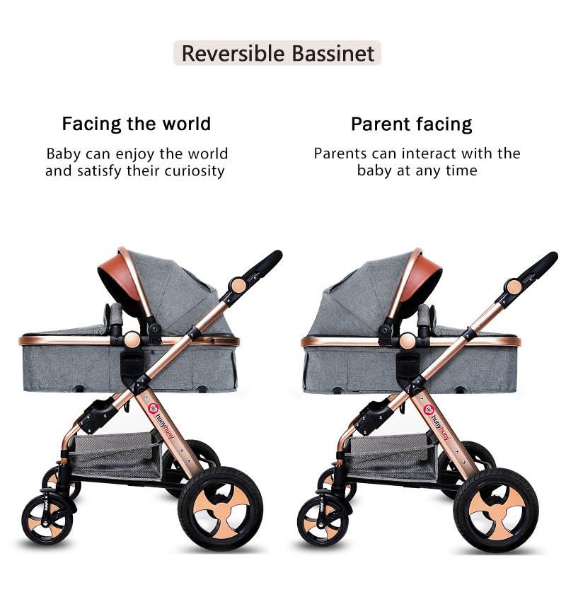 prams and strollers reversible bassinet to see parents and the environment around