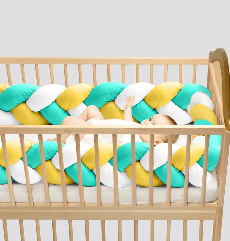 Large Baby Cot Protector | Crib Liner | Cot Bumper Liner 3.6M