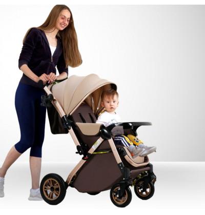 car seat stroller easy glide and swift foot brakes at front and rear wheels