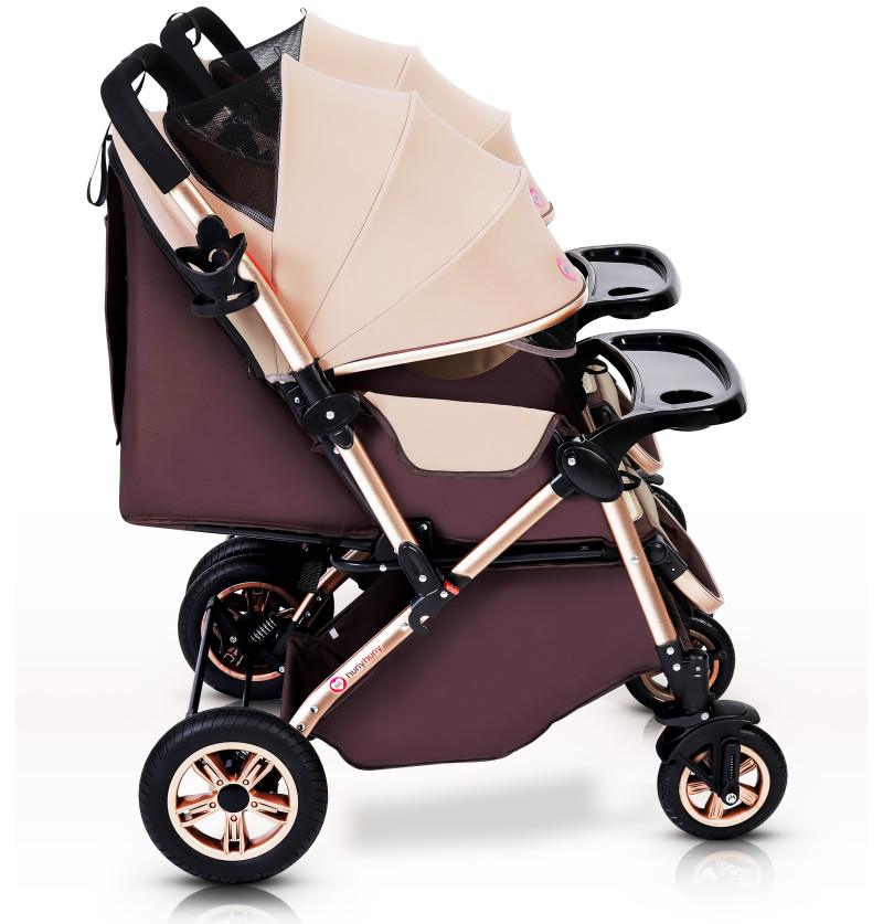 best twin stroller high ground clearance and wrist band for parent