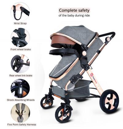 The_stroller_includes_wrist_strap_front_wheel_brake_rear_wheel_link_brake_shock_absorbing_wheels_and_five_point_safety_harness