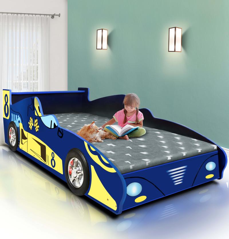 HunyHuny Kids Car Bed | Racing Car Bed For Kids | Kids Room Furniture