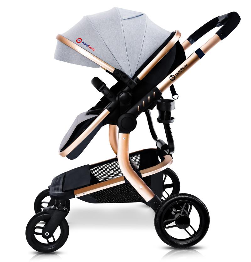 best Stroller in India stylish gold frame and big canopy cover relaxing foot rest