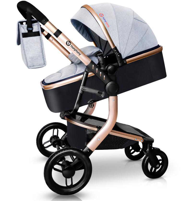 twins pram with reversible bassinet