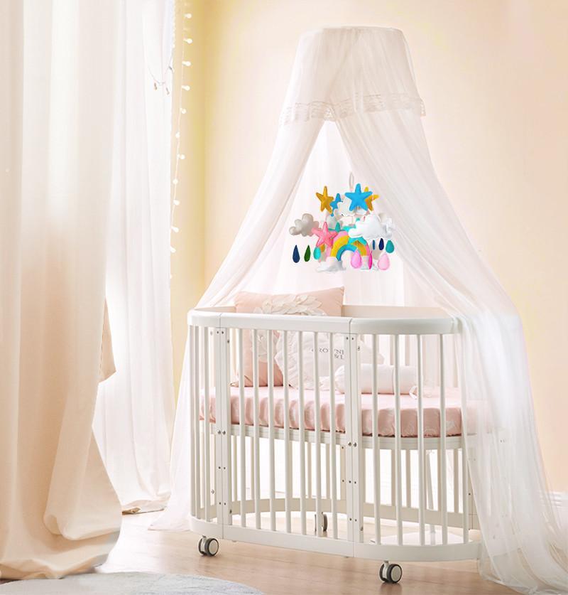crib bed oval with mattress