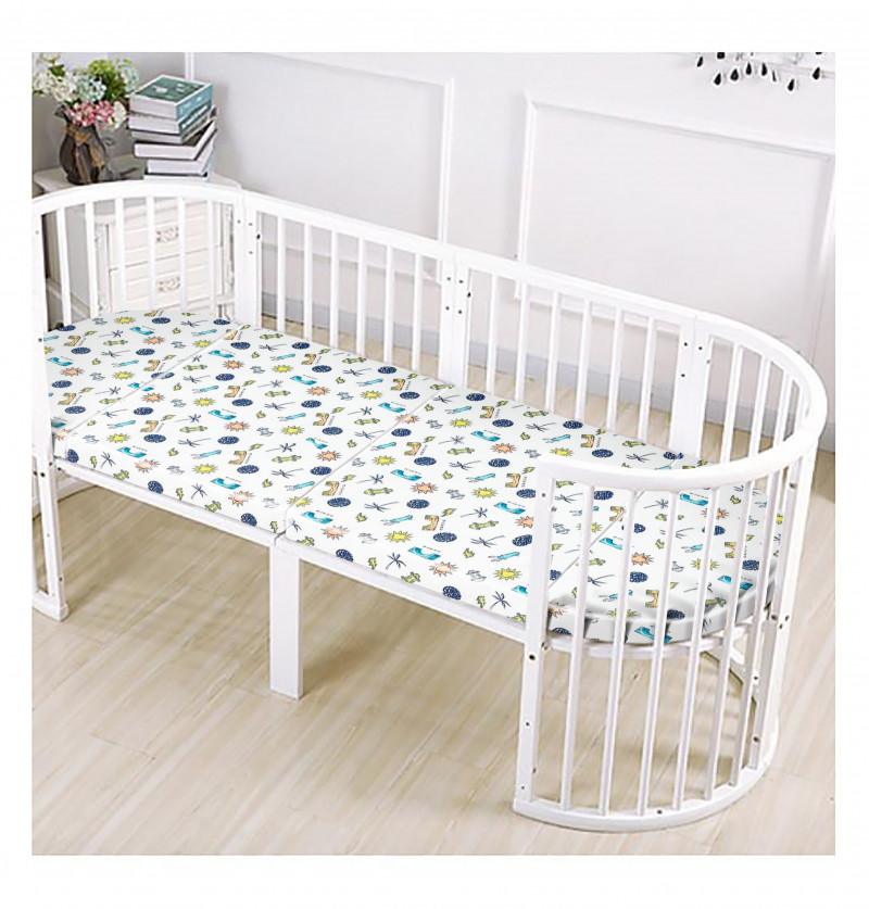 Mattress set for Baby Oval Crib Cot