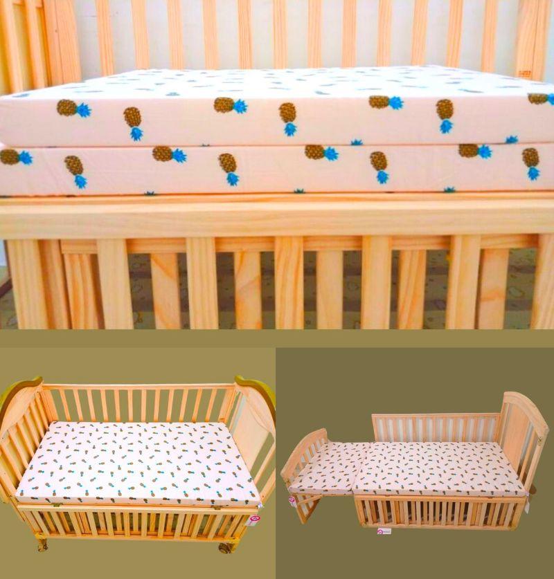 Mattress for HunyHuny Multifunctional Square End Baby Crib Cot