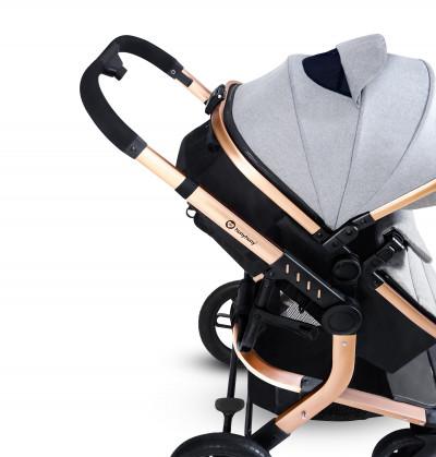 newborn stroller peep in ventilation window and bottle holder
