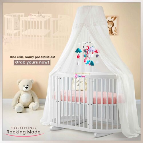 HunyHuny Oval Baby Cot