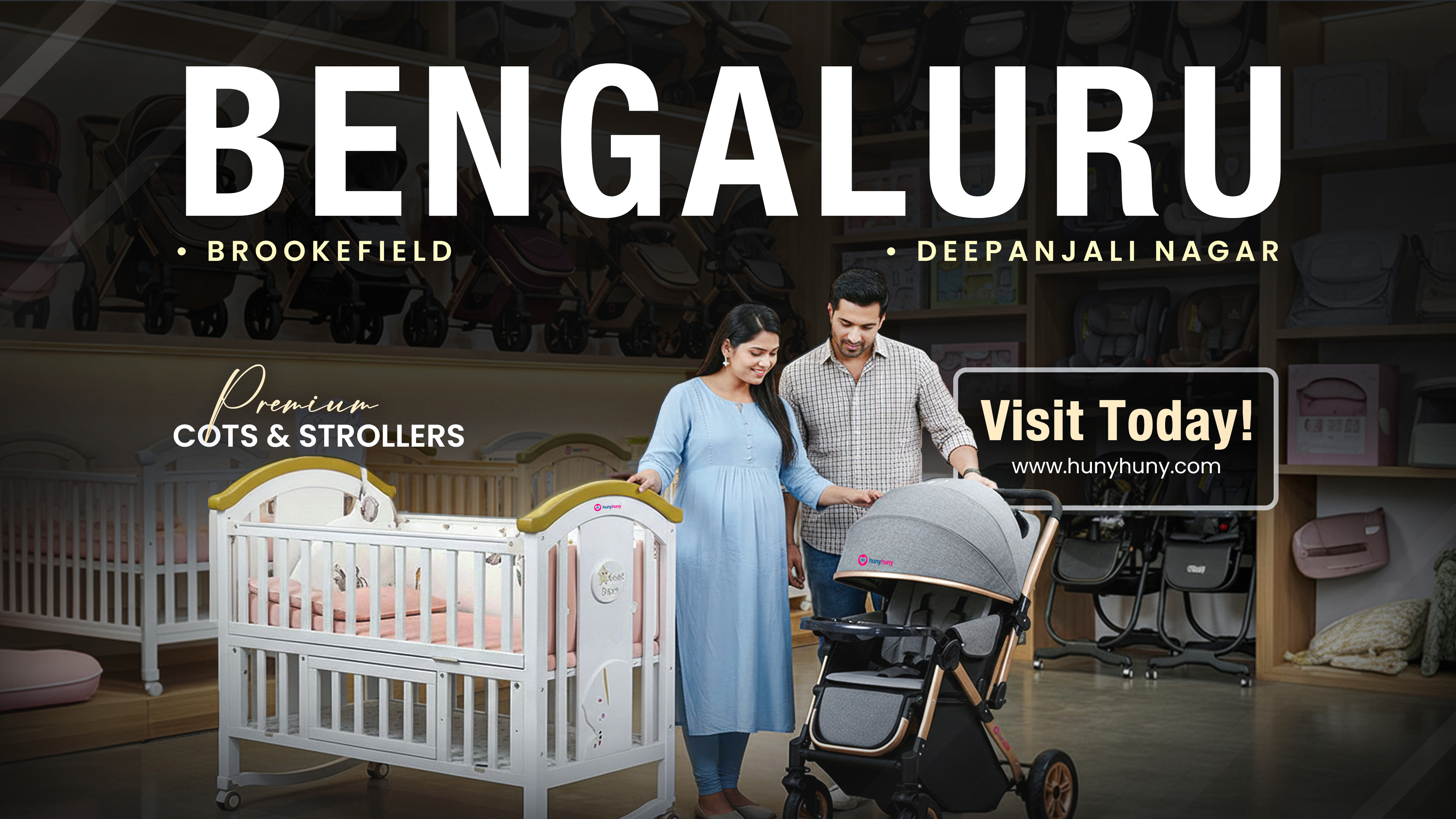 India’s Largest Baby Cot Brand HunyHuny in Bangalore | Brookefield–Marathahalli & Deepanjalinagar