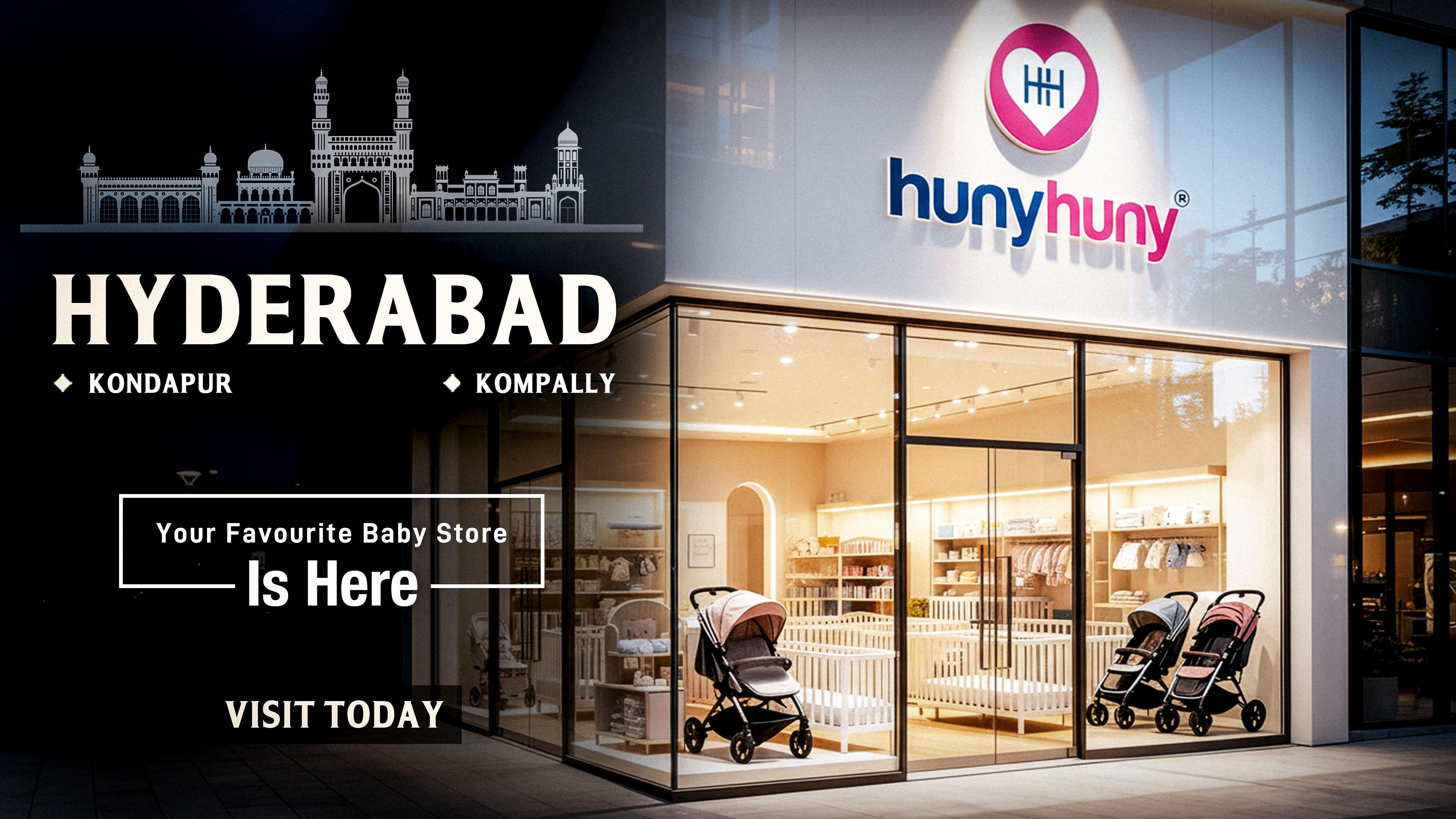 HunyHuny, India’s Largest Baby Cot Brand Now in Hyderabad | Kondapur & Kompally